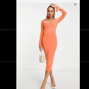 Collar midi dress , US6/UK10